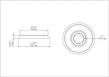 Trim Kit for 3-handle Shower Valve, Fit Delta Washerless Shower, Satin Nickel