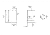 Trim Kit for 3-handle Shower Valve, Fit Delta Washerless Shower, Satin Nickel