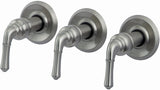 Trim Kit for 3-handle Shower Valve, Fit Delta Washerless Shower, Satin Nickel