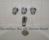 Trim Kit for 3-handle Shower Valve Porcelain Lever Handle, No Shower Head Fit Price Pfister Compression Stem Shower, By PlumbUSA Polish Brass Finish