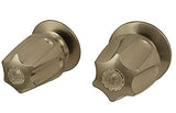 Bath Tub and Shower 2-Handle Remodeling Trim Kit Compatible with Price Pfister Verve Series Compression Shower Valve Trim Set with Large Handles, Brushed Nickel - By Plumb USA
