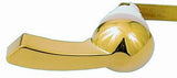 Toilet Tank Lever, Polish Brass Finish, Front Mount - By Plumb USA