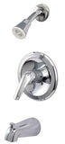 1-Handle Tub & Shower Valve, Chrome Finish, Delta 600 Series Compatible, Equipped with Washerless Ball Cartridge - By Plumb USA