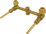 2-handle Tub & Shower Faucet, Antique Copper Finish W. Compression Stems