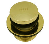 Tub Drain Kit, Waste and Overflow, Tip Toe Type, Polished Brass Finish
