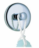 Plumb USA 4-piece Bathroom Hardware Accessory Set, Includes Towel Bar, Toilet Paper Holder, Towel Ring and Robe Hook, Chrome Finish