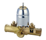 Single Handle Hotel Shower Faucet with Integral Stops,Brass Built, Chrome Plated, Generic Delta Washerless Cartridge
