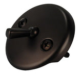 Plumb USA Trip Lever Face Plate Overflow Plate with Trip Lever, for Waste & Overflow, Oil Rubbed Bronze Finish