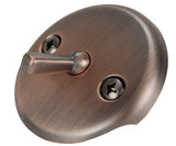 Brass Bathtub Drain, Waste and Overflow, Antique Copper Finish, Trip Lever Type - By Plumb USA