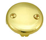 Tub Drain Kit, Waste and Overflow, Tip Toe Type, Polished Brass Finish