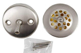 Plumb USA Bathtub Drain Trim Kit, Satin Nickel, Trip Lever