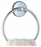 Plumb USA 4-piece Bathroom Hardware Accessory Set, Includes Towel Bar, Toilet Paper Holder, Towel Ring and Robe Hook, Chrome Finish
