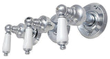 Trim Kit for 3-handle Shower Valve, Fit Delta Washerless Shower, Chrome Finish - By PlumbUSA