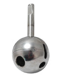 Acrylic-Handle Shower Valve, Chrome Finish, Delta 600 Series Compatible, No Shower Head Equipped with Washerless Ball Cartridge - By Plumb USA