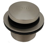 Bathtub Drain, Tub Drain Kit, Waste and Overflow, Tip Toe Type, Satin Nickel Finish - PlumbUSA
