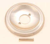 Flange Fits Peerless Washerless Shower Faucet, Two Installation Holes at Center, Brush Nickel Finish - By PlumbUSA