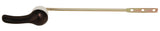 Plumb USA Oil Rubbed Bronze Toilet Tank Flush Lever Handle, Universal Front Mount with Metal Nut Lock, Fits Most Toilets