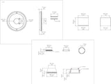 Repair Kit/Renovation Kit Fits Delta Faucet RP54870, Series 600 All Metal Parts Tub and Shower Trim Kit, Chrome Finish -By Plumb USA
