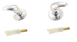 Shower Valve Trim Kit for 2-handle Shower Valve with Matching Stem Extenders, Fit Delta Washerless Shower #2600, 2800, Triple Chrome Finish -By Plumb USA 38840