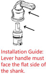 Trim Kit for 3-handle Shower Valve, Fit Delta Washerless Shower, Chrome Finish - By PlumbUSA
