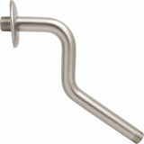 Z-style Shower Arms with Flanges, Lowers Existing Shower Head/Handheld Shower Unit by 7 Inch, Brush Nickel Finish - By PlumbUSA