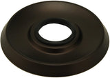 8" Three-handle Tub and Shower Faucets, Oil Rubbed Bronze, Washerless Cartridge, Porcelain Cross Handle - Plumb USA
