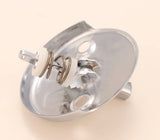 Plumb USA Hardware Handle, Chrome, for Bathtub Waste Overflow Drain, Trip Lever Face Plate, Includes Screws, Zinc Construction, Model 51047