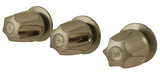 Bath Tub and Shower 3-Handle Remodeling Trim Kit Compatible with Price Pfister Verve Series Compression Shower Valve Trim Set with Large Handles, Brushed Nickel - By Plumb USA