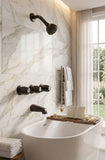 Pfister Compatible Matte Black 3-Handle Shower Trim Kit