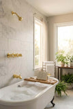 Polished Brass 3-Handle Shower Trim Kit, Fits Pfister 910-374/910-385