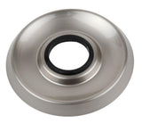 Trim Kit for Delta, Peerless 2-handle Washerless Cartridge Shower Valve, No Shower Head, Brushed Nickel Finish, With Porcelain Lever Handles - By PlumbUSA