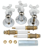 Re-modeling Kit, Fit Price Pfister Shower, with Porcelain Cross Handles