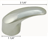 Shower Valve Trim Kit for 2-handle Shower Valve with Matching Stem Extenders, Fit Delta Washerless Shower #2600, 2800, Triple Chrome Finish -By Plumb USA 38840