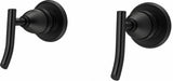Plumb USA Deluxe Trim Kit for 2-Handle Shower Valve, Fit Delta Monitor Shower Which Uses Washerless Cartridge, Matte Black Finish