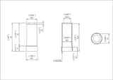 Shower Faucet Sleeves (3 Pieces) Fit Delta or Peerless 3-handle Shower Valve, Polish Brass Finish - By Plumb USA 34532-3x3