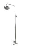 Clawfoot Tub Shower Faucet or Add-on Shower & Bathcock, Brass in Chrome Finish
