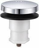 Bathtub Drain Plug Drain Stopper, Tip-Toe Bath Plunger (5/16 Inch, Chrome)