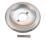 Flange Fits Peerless Washerless Shower Faucet, Two Installation Holes at Center, Brush Nickel Finish - By PlumbUSA