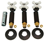 Shower Remodel Kit Fits Price Pfister Crown Imperial Shower Faucet, with Porcelain Handles, Oil Rubbed Bronze Finish -by Plumb USA