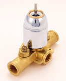 1-Handle Tub & Shower Rough-In Valve, With Integral Stops, Compatible/Replacement for Delta Series 600, RP77738 - By Plumb USA