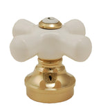 Trim Kit for 2-handle Tub & Shower Valve, Fit Price Pfister Compression Stem Showers, Polish Brass Finish -By PlumbUSA