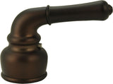 Trim Kit for Delta, Peerless 3-handle Washerless Cartridge Shower Valve NO Shower Head, Matte Black Finish, With Metal Lever Handles - By PlumbUSA