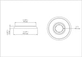 Shower Faucet Flange (3 Pieces) Fit Delta or Peerless 2- Or 3-handle Shower Valve, Chrome Plated - By Plumb USA