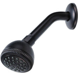 Gerber 87-215 Old Style Shower 3-Handle Trim Kit, for Gerber, Matte Black Finish, With 2.5" Shower Head, 1-Kit - By Plumb USA