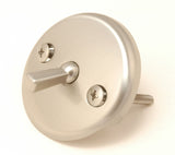 Trip Lever Face Plate for Waste & Overflow，Tub Drain Face Plate, Satin Nickel Finish - By Plumb USA
