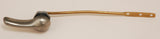 Toilet Tank Lever, Satin Nickel Handle, Frontal Mount - By PlumbUSA