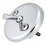 Plumb USA Hardware Handle, Chrome, for Bathtub Waste Overflow Drain, Trip Lever Face Plate, Includes Screws, Zinc Construction, Model 51047