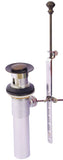 Lavatory Drain, Pop-up Drain, or Pop-up Assembly, Antique Copper Finish - By Plumb USA