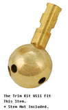 Fit Delta, Peerless 1-Handle Shower Trim Kit, for Washerless Shower Faucets, Acrylic Handle and Oil Rubbed Bronze Finish Trim - By Plumb USA