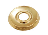 Trim Kit for Delta, Peerless 3-handle Washerless Cartridge Shower Valve, Polish Brass Finish, With Porcelain Lever Handles and 2 1/2"-face Showerhead - By PlumbUSA